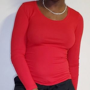 Long Sleeve Scoop Neck Shirt